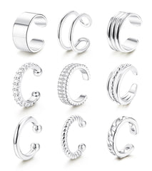 LOLIAS ear cuff for non-pierced ears in silver, versatile everyday wear.
