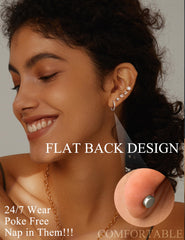 LOLIAS hypoallergenic 316L steel earrings suitable for sensitive ears.