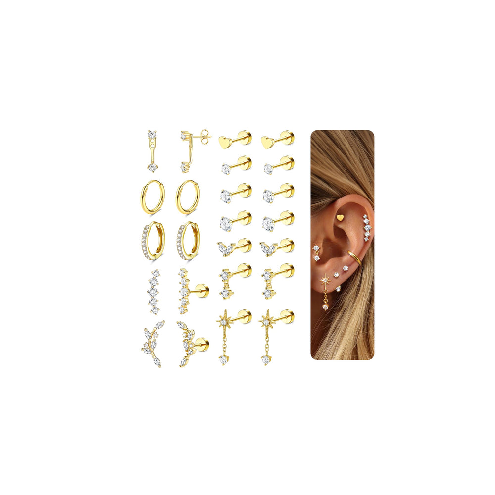 LOLIAS hypoallergenic flatback earrings in surgical steel for sensitive ears and all-day comfort.