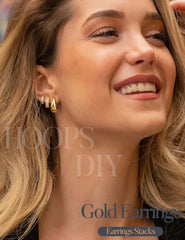 LOLIAS three-pair hoop set shown together for versatile stacking.
