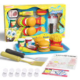 Lollipop SpongeBob kitchen playset with Krabby Patties burgers for imaginative play.