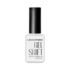 LONDONTOWN GelShift bottle and brush transforming polish into a gel finish.