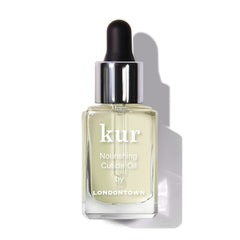 LONDONTOWN Nourishing Cuticle Oil bottle with fast-absorbing hydration for dry cuticles.