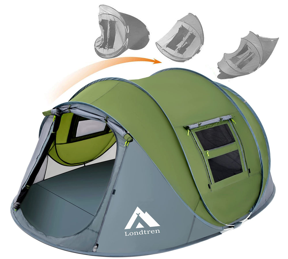 Londtren pop-up tent easy-setup for rapid shelter after arrival.
