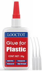 LOOCTOT plastic glue bottle closeup for precise, mess-free bonding.