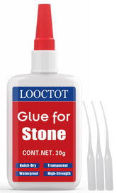 LOOCTOT Stone Glue with anti-clog cap for clean, waste-free application.