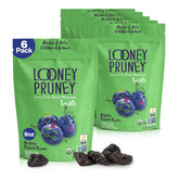 Looney Pruney Smalls bite-sized prunes, perfect on-the-go snack.