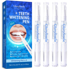 LoQFA teeth whitening pen packaging: four-pack for convenient at-home whitening.