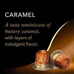 L'OR caramel espresso capsules with silky sweetness and versatility