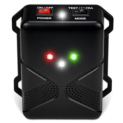 Loraffe battery-powered deterrent setup shows cordless installation flexibility