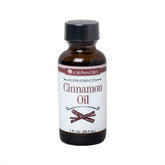 LorAnn Oils Cinnamon Oil bottle close-up for bold candy flavoring.