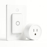 LoraTap remote outlet wall switch in use for easy lighting control.