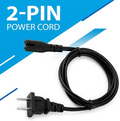 LORDTRONICS power cord plugged into Samsung TV, clean connection
