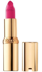L'Oreal Paris Colour Riche Miss Magenta lipstick tube with satin finish and hydration.