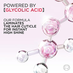 L'Oreal Paris Elvive Glycolic + Gloss conditioner pump for quick styling.
