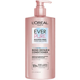 L'Oreal Paris EverPure Bond Repair+ Conditioner bottle front with color protection for color-treated hair.