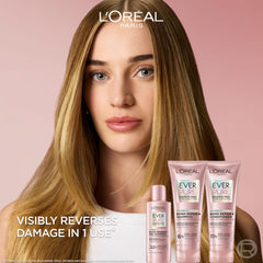Close-up of EverPure Bond Repair+ label highlighting sulfate-free, color-safe conditioning.
