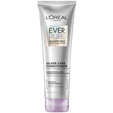 L'Oreal Paris EverPure Silver Care Conditioner bottle with smooth finish for daily brightening and nourished hair.