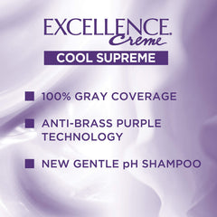 L'Oreal Paris Excellence Cool Supreme 6UA during application with non-drip formula.