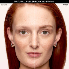 L'Oreal Paris Faux Brow auburn shade on brows for natural color.