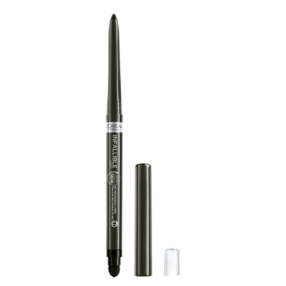 L'Oreal Paris Infallible Grip Gel Eyeliner in taupe grey pencil for precise, long-lasting definition.