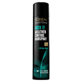 L’Oréal Paris Lock It Weather Control hairspray offers up to 48-hour humidity-resistant hold.