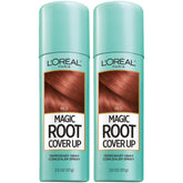 L'Oreal Paris Magic Root Cover-Up spray conceals gray roots quickly for a seamless look