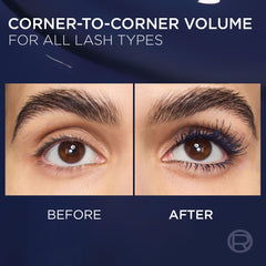 L'Oreal Paris Panorama Mascara brush lifts from root to tip for even length.