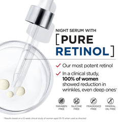 Revitalift 0.3% pure retinol label communicates high potency