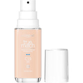 L'Oreal Paris True Match bottle with pump for easy, mess-free application.