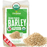 L'Oro Del Sud organic pearled barley bag for pantry staples and bulk meal prep