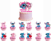 Losede Happy Birthday cake topper enhances centerpiece on celebration cakes