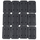 LOTGAUEN Picatinny rail 12-pack front view for M-Rail with modular attachment options