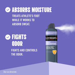 Lotrimin AF daily prevention front label highlights Tolnaftate as active ingredient.
