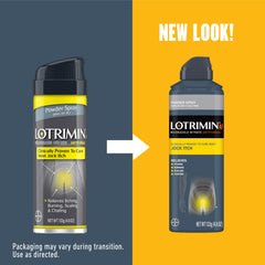 Spray action from Lotrimin AF reaches groin area for targeted relief