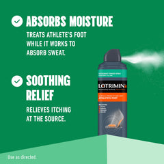 Lotrimin spray mist application demonstrates even coverage