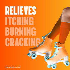 Lotrimin Ultra application gesture showing easy-to-apply cream on toes.