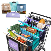 Lotus Original Trolley Bags folded compact for easy storage and quick shopping prep.