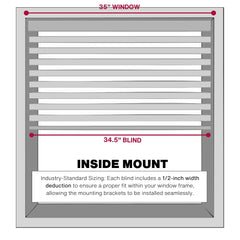 LOTUS & WINDOWARE inside-mount setup demonstrates precise fit and flush alignment.