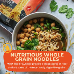Lotus Foods organic whole-grain ingredients support fiber and protein in every serving.