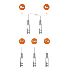 Loucoia individually wrapped syringes emphasize clean packaging for labs.