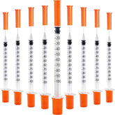 Lounert 120-pack U100 syringe with 1ml capacity and 30G needle for precise dosing.