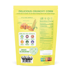 Love Corn Sour Cream & Onion crunch closeup highlighting crispy texture