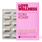 Love Wellness Flora Power suppositories pack for daily use and pH balance
