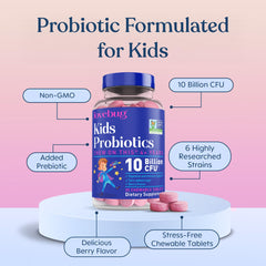 LOVEBUG Kids Probiotics 11B CFU per serving graphic