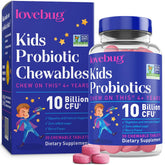 LOVEBUG Kids Probiotics berry flavor bottle for daily gut support