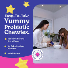 Lovebug Probiotics for Kids 10-billion-CFU formula promotes balanced digestion and gut health