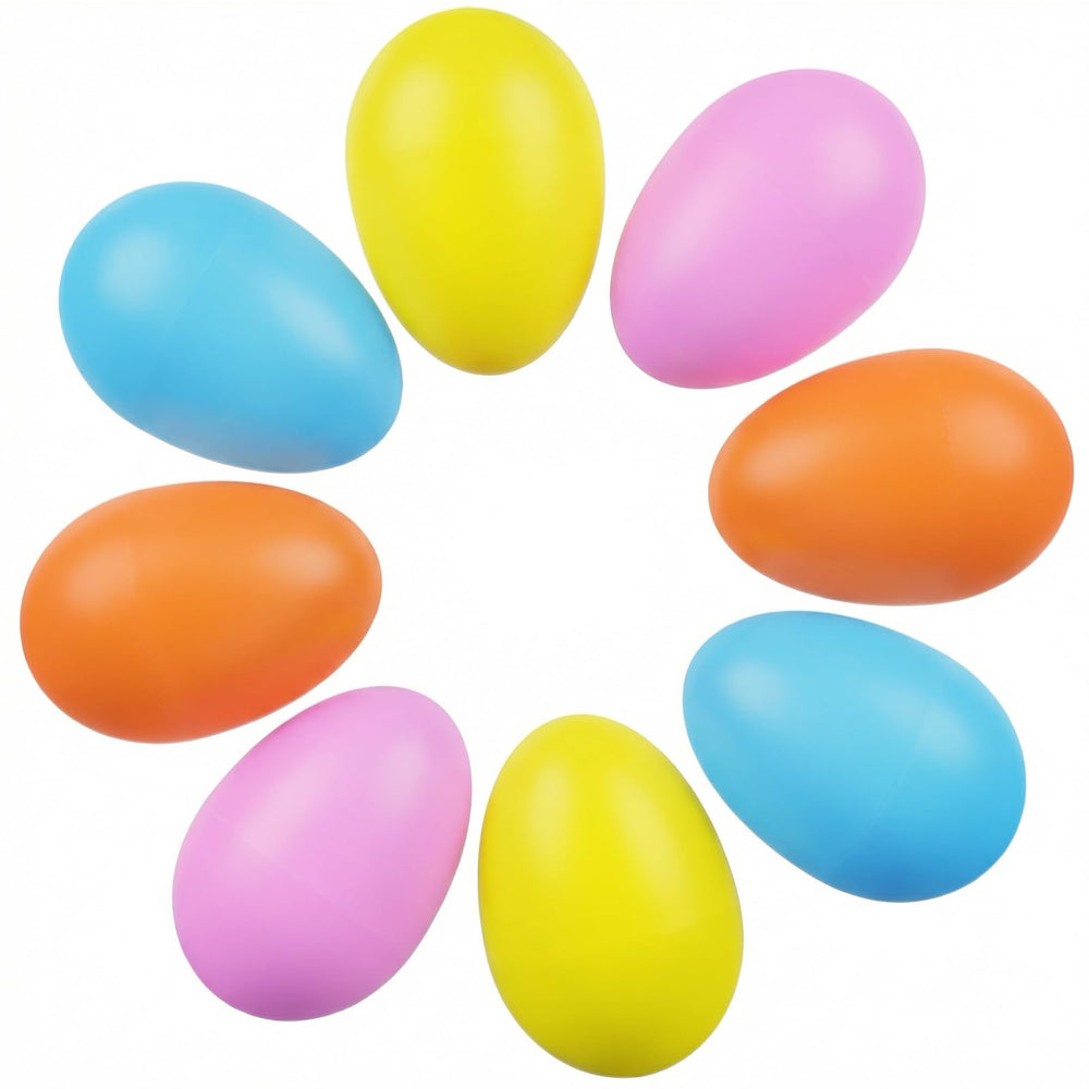 LovesTown 8-piece plastic egg shakers set for kids' rhythm play