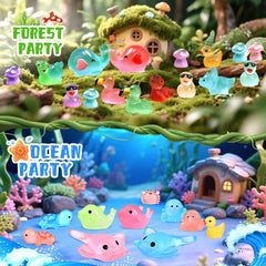 LOVEXIRAN dollhouse mini resin animals for imaginative scenes