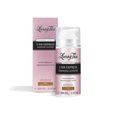 Loving Tan new 2 Hr Express tan bottle shows sleek packaging for easy at home tanning